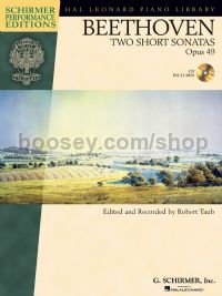 Beethoven: Two Short Sonatas Op.49 (Book/CD)