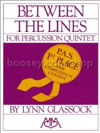 Between the Lines for Percussion Quintet (score & parts)