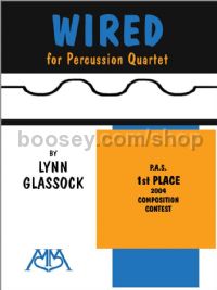 Wired for percussion ensemble (score & parts)
