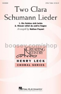 Two Clara Schumann Lieder (3-Part Treble)