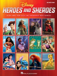Disney Heroes and Sheroes for Big-Note Piano