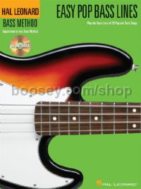 Easy Pop Bass Lines (Book & Online Audio)