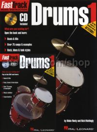 Fast Track Drums Method Bk/CD/DVD