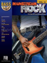 Bass Play Along 15 Mainstream Rock (Bk & CD)