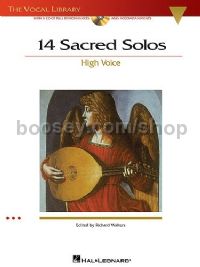 14 Sacred Solos high Voice Bk/CD
