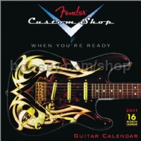 Fender Custom Shop 2011 Guitar Wall Calendar