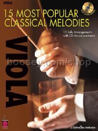 15 Most Popular Classical Melodies Viola Bk/CD