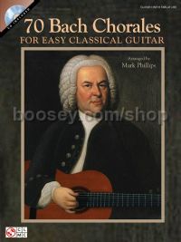 70 Bach Chorales For Easy Classical Guitar (Book & CD)