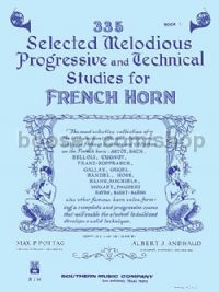335 Selected Melodious Progressive & Technical Studies for horn
