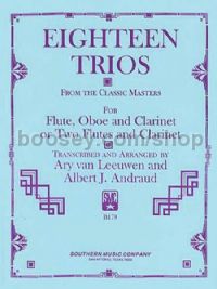 Eighteen Trios from Classic Masters for woodwind trio (score & parts)