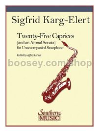 25 Caprices and an Atonal Sonata for alto saxophone solo