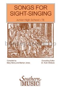 Songs for Sight Singing, Vol. 1: Junior High for TB choir