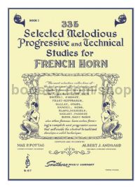 335 Selected Melodious Progressive & Technical Studies for french horn