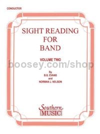 Sight Reading for Band, Book 2 for concert band (condensed score)