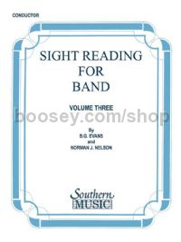 Sight Reading for Band, Book 3 for concert band (condensed score)