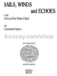 Sails, Winds and Echoes for flute ensemble (score & parts)