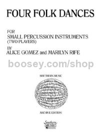 Four Folk Dances for percussion ensemble (score)