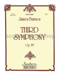 Third Symphony op. 89 for concert band (score)