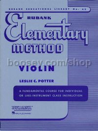 Rubank Elementary Method for violin