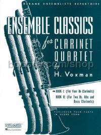 Ensemble Classics for Clarinet Quartet, Book 1 (score & parts)