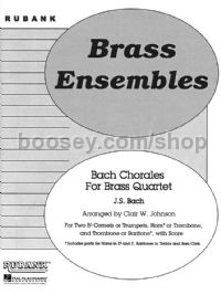 Bach Chorales for Brass Quartet (score & parts)