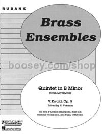 Quintet in B minor, Op. 5 - third movement for brass quintet