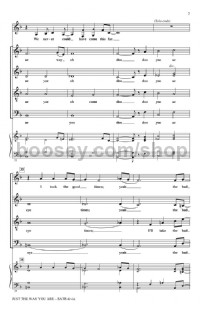 Just The Way You Are (SATB)