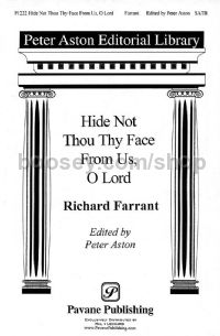 Hide Not Thou Thy Face for SATB choir