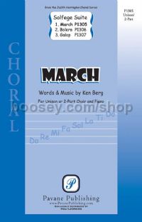 March - unison or 2-part choir