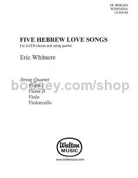 Five Hebrew Love Songs (String Quartet Parts)