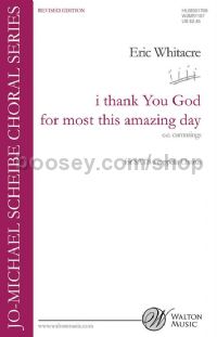 I thank You God for most this amazing day (SATB) Revised