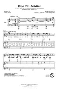 One Tin Soldier (SATB)