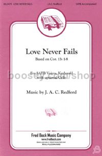 Love Never Fails for SATB with cello part