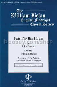 Fair Phyllis I Saw for choir