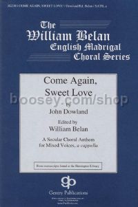 Come Again, Sweet Love for choir