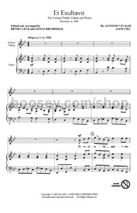 Et Exultavit (Unison Choral Score)