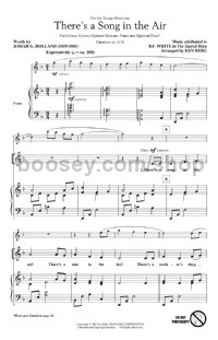 There's a Song in the Air (Unison Choral Score)