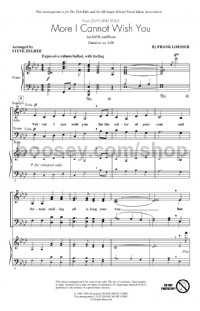 More I Cannot Wish You (SATB)