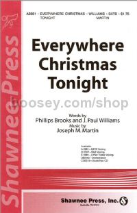 Everywhere Christmas Tonight for SATB choir