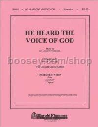 He Heard the Voice of God - handbells & timpani (set of parts)