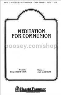 Meditation for Communion for SATB a cappella