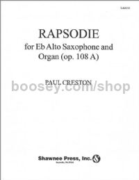 Rapsodie for alto saxophone & organ