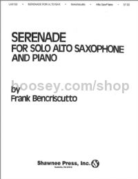 Serenade for Solo Alto Saxophone and Piano