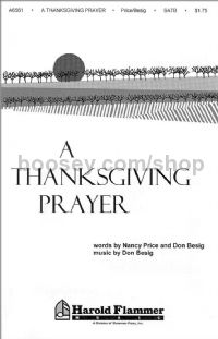 A Thanksgiving Prayer for SATB choir