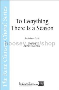 To Everything There is a Season for SATB a cappella & oboe
