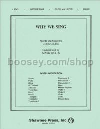 Why We Sing - orchestra (score & parts)