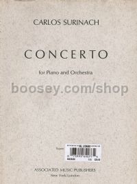 Concerto for Piano And Orchestra 1973 Full Score
