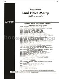Lord Have Mercy A Cappella - SATB