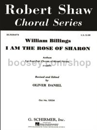 I Am The Rose Of Sharon - SATB A Cappella