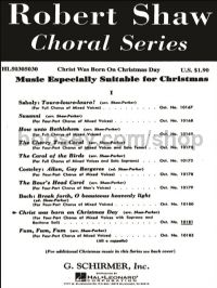 German Christ Was Born On Christmas Day (Shaw/Parker) - SATB A Cappella